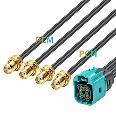Герметичный кабель Mini FAKRA — SMA 4 в 1